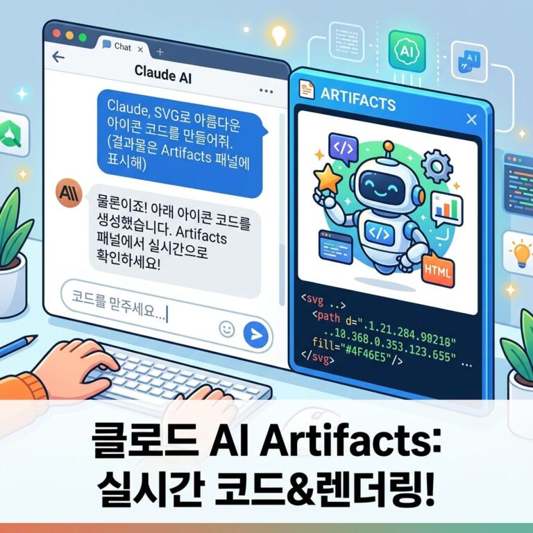 클로드 AI Artifacts 기능 완벽 활용법 | 결과물을 눈앞에서 바로 확인하는 방법