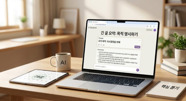 클로드 AI로 긴 글 요약하고 핵심만 뽑기