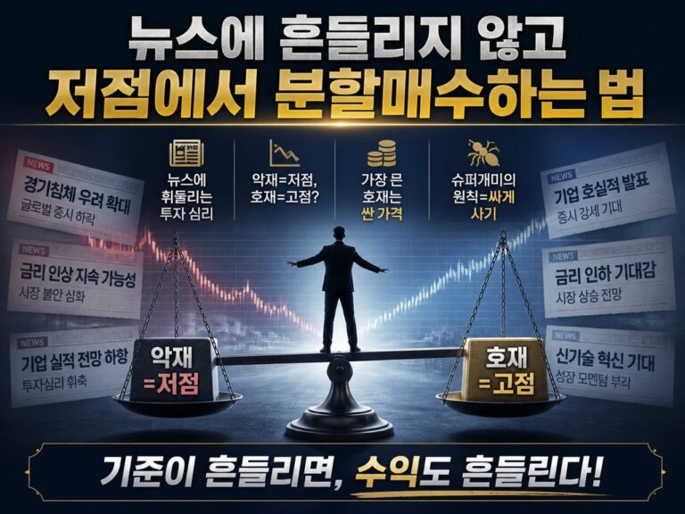 뉴스에 흔들리는 투자자, 기준이 없으면 매번 당한다