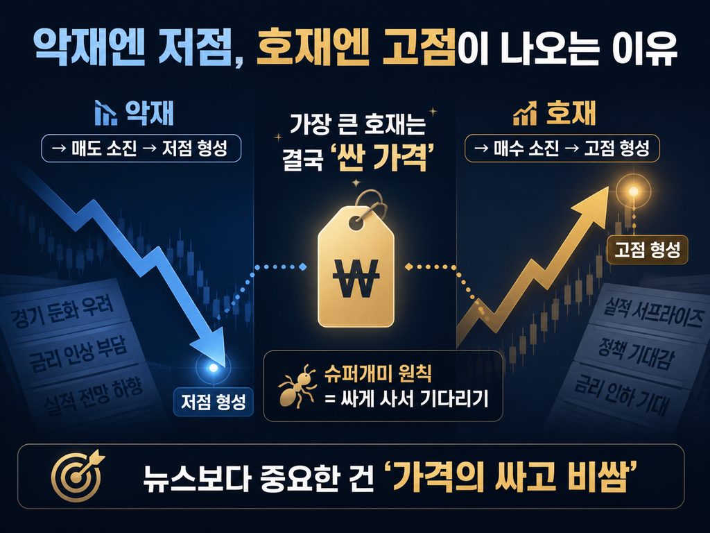 악재에 저점 호재에 고점이 나오는 이유