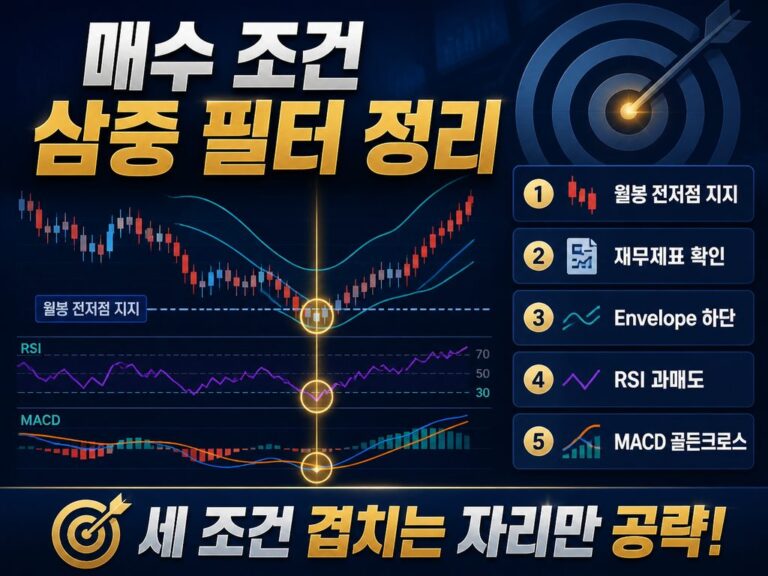 Envelope·RSI·MACD 매수 조건 다시 정리해봤다