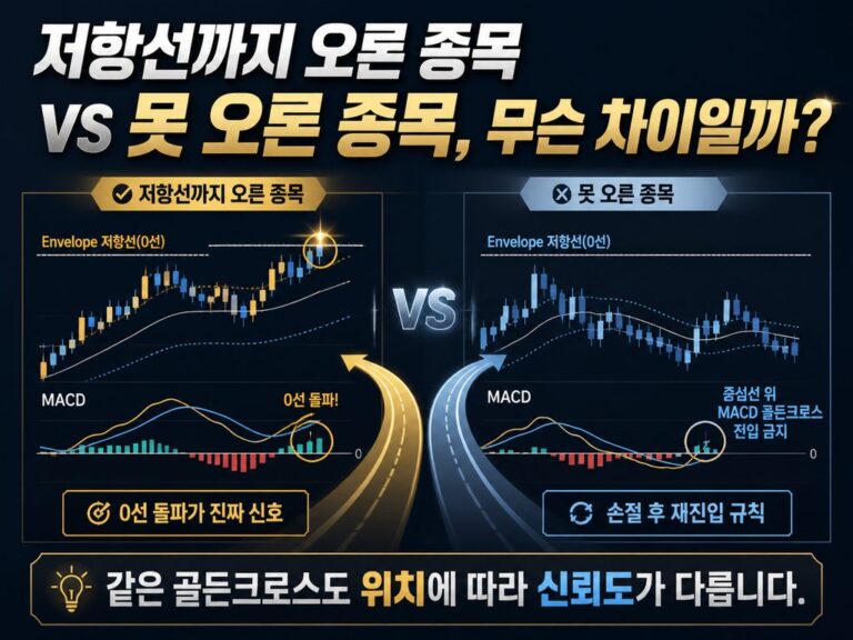 저항선까지 올라간 종목엔 공통점이 있었다, MACD 0선의 의미